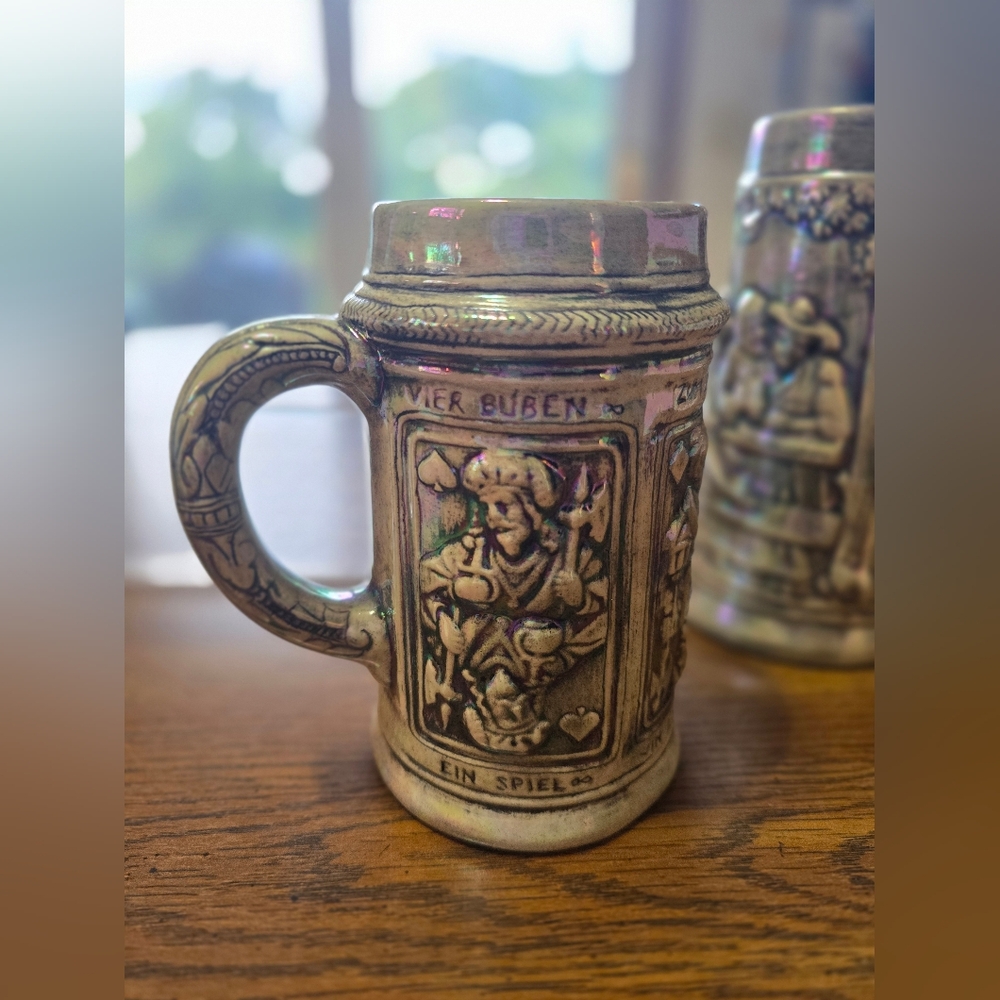 Two Unique Vintage German Beer Steins 1974 - Picture 6 of 16